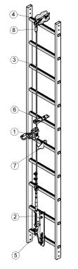 1.3 Instalação O sistema Vi-go instala-se verticalmente em escadas.