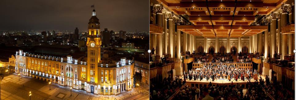 A Sala São Paulo abriga a Orquestra Sinfônica do Estado de São Paulo que funciona no antigo edifício da Estrada de Ferro Sorocabana.