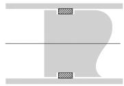 Catálogo PPD 3400 BR Dimensões MolyGard Instalação em Pistões Procedimento Toma-se o diâmetro interno mínimo do cilindro A.