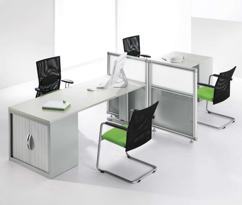 A grande flexibilidade das soluções marca a diferença e personaliza. Flexible solutions, for a flexible and personalised office.