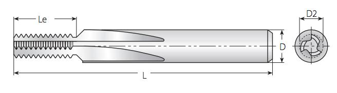 Figura 3.3: Parâmetros definidos para rosca métrica [6] 3.