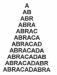 O Poder do Abracadabra Esta palavra já muito falado nos meios da magia até de uma forma pejorativa, traz na verdade na raiz de sua construção a força da letra A 5 vezes.