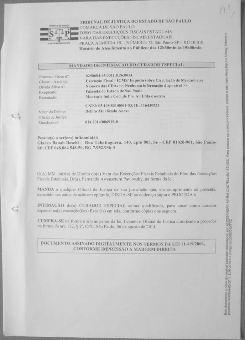 fls. 8 (DOC 3) Se impresso, para conferência acesse o site https://esaj.tjsp.