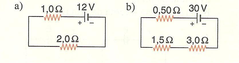 7) Um receptor tem f.c.e.m. de 100 V e resistência interna 2.