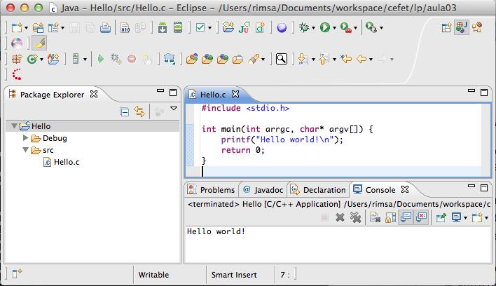 Ambiente de Desenvolvimento Integrado Ambiente de desenvolvimento integrado (IDE Integrated Development Environment) é um programa de computador que reúne caracterís;cas e ferramentas de apoio ao