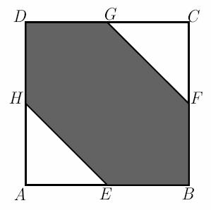 6. Na figura 3, está representado o quadrado [ABCD] Sabe-se que: O lado do quadrado é 20 E, F, G e H são os pontos médios dos lados [AB], [BC], [CD] e [DA], respectivamente. Figura 3 6.1.