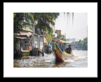 40,13 CANAIS DE THONBURI Thonburi é a parte oeste da cidade, situada à esquerda do rio Chao Phraya. Os seus numerosos canais valeram a Bangkok o nome de Veneza do Oriente.