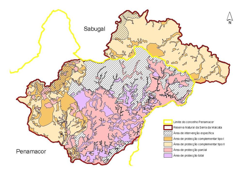 Figura 4: Plano de Ordenamento da Reserva Natural da Serra Malcata Fonte: PORNSM, 2005 3.