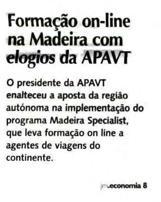 Jornal da Madeira ID: 19043480 04-12-2007 Tiragem: 12000 País: Portugal Period.