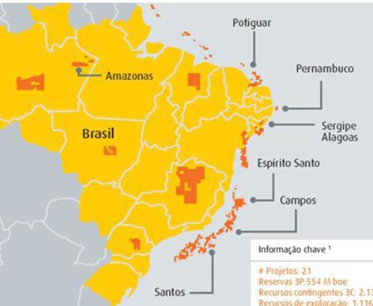 Pré-sal brasileiro impulsiona o crescimento da produção de hidrocarbonetos na América Latina Bacias de hidrocarbonetos no Brasil Descobertas no pré-sal das bacias de Santos, Campos e Espírito