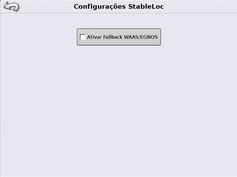 Ao clicar na chave de configurações do StableLoc, algumas configurações podem ser alteradas Para que o StableLoc
