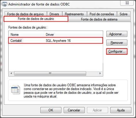 FONTE DE DADOS DE SISTEMA 1.14 - Na tela ADMNISTRADOR DE FONTES DE DADOS ODBC clique na guia FONTE DE DADOS DE SISTEMA; 1.