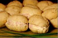 manjericão pimentão grelhado com bousin de queijo de cabra.