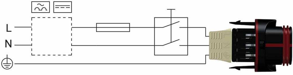 3.4.3 Esquemas de ligação Português (PT) RCD/RCCB Fusível Interruptor externo TM03 2397 3016 Fig.