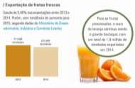 MERCADO DE FRUTICULTURA Fontes: O Sistema Agroalimentar de Frutas e Derivados. Ibraf.