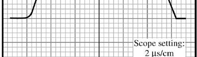 4,6 divisões 1cm = 1divisão 2 μs/ cm Ponto