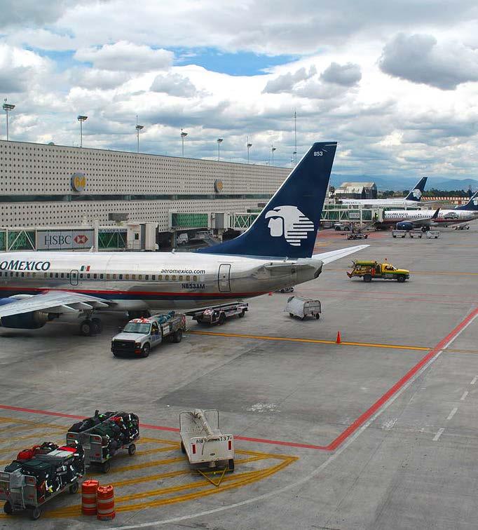 AEROPORTOS Além do Aeroporto Internacional da Cidade do México, os quatro outros aeroportos
