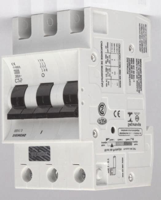 proteção contra curtocircuito. Para proteção contra sobrecarga, fazse necessário a utilização de outro dispositivo complementar.