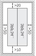 DIN ou em placas s de conexão: Parafuso ou mola fases controladas Versão para partida reversora extremamente compacta Alta robustez através da utilização de tiristores (SCR) Integração com