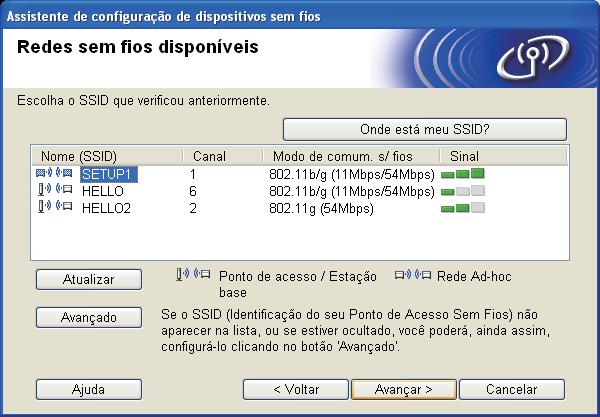 Se list estiver vzi, verifique se o ponto de esso tem limentção e está trnsmitindo o SSID e depois vej se