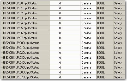 Configurar módulos com aaplicação Logix Designer Capítulo 5 6. Atribua o status de entrada.