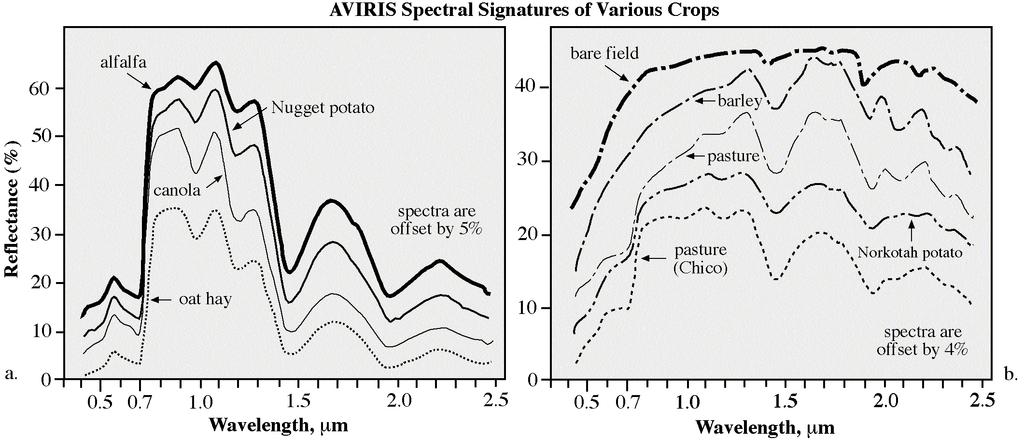 Reflectância de Alvos Agrícolas maging Spectrometer Data