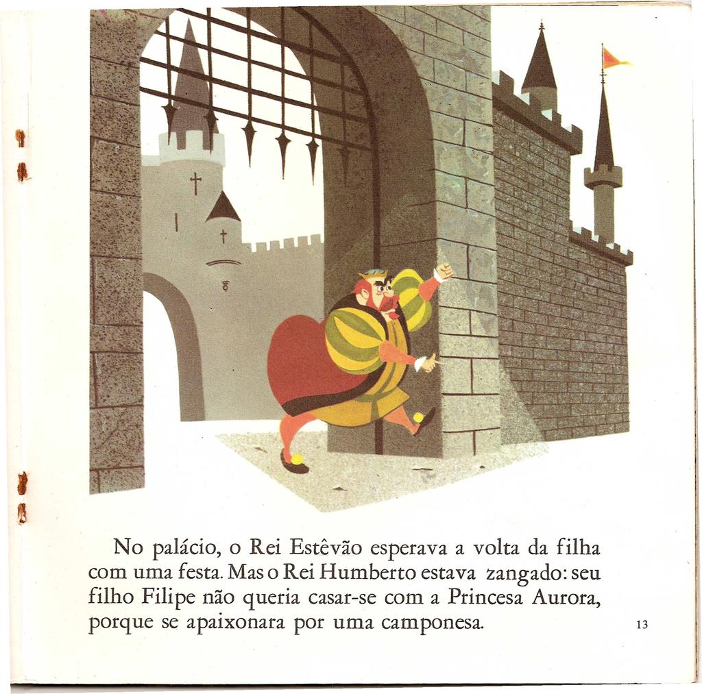 No palacio, 0 Rei Estevao esperava a volta da filha com uma Festa.