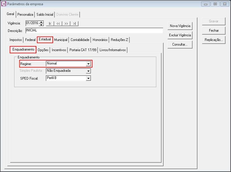 1.5 - Clique no botão [Gravar] para concluir. 2 CONFIGURAÇÃO DO PRODUTO 2.1 Acesse o menu ARQUIVOS, PRODUTOS; 2.2 Verifique se já possui um produto cadastrado para a operação; 2.