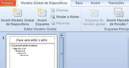 Acessibilidade de uma apresentação PowerPoint 1. Modelo Global A utilização de modelos facilita em grande medida o processo de trabalho com o PowerPoint.