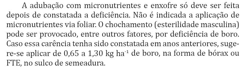 MICRONUTRIENTES E ENXOFRE Fonte: