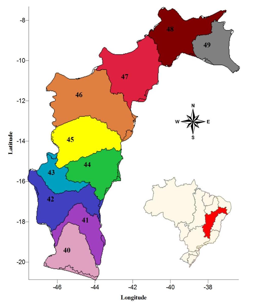 4.1 Área em Estudo 4. MATERIAL E MÉTODOS 640.000 km 2, Compreendido em 6 Estados (10%), 2.