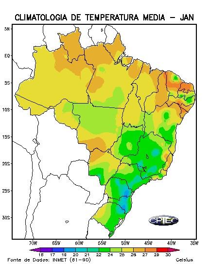 58 Figura 14 Anomalia da temperatura mínima do ar no Brasil.