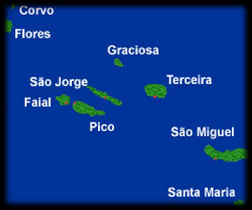 A ilha do Faial localizase no grupo central do arquipélago, a sudeste