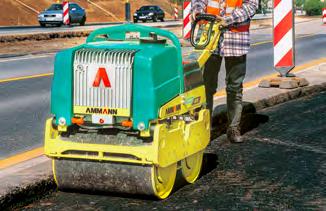 compactação leve para os canteiros de