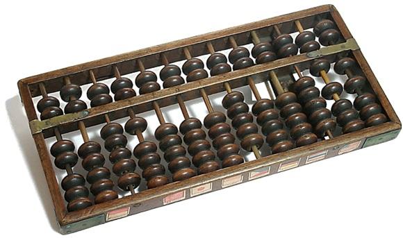Calculadoras Manuais Ábaco Inventado por volta do ano 2000 A.