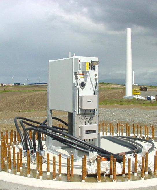 para Soluções para Geração de Energia Eólica Características Gerais Classes de de 15kV 27 kv 38kV 150kV BIL (Isolamento contra descargas) Corrente contínua de 630 A Interrupção de