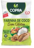 Farinha Coco Copra disponível em novas embalagens de 100 g e 400 g É rica em fibras,