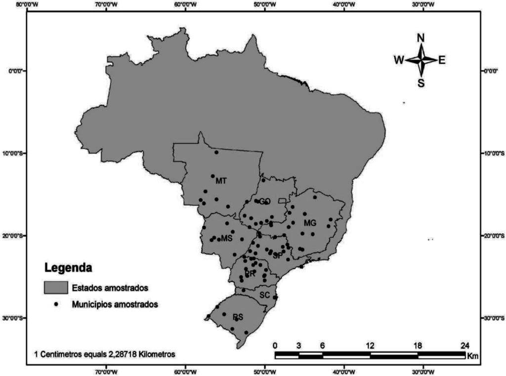 602 Anna M.C. Sarmento et al. Grande do Sul, Santa Catarina e São Paulo.