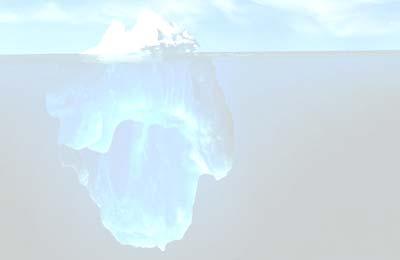 «Achei muito interessante a metáfora do iceberg que [surgiu] na última sessão de trabalho.