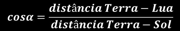 29,5 dias Fases minguante-crescente = 14,25 dias α = 86,95 o