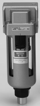 Separador de dreno para vácuo Série M RoHS cima de % de respingos de água podem ser removidos com o uso de um elemento de remoção de respingos especial.