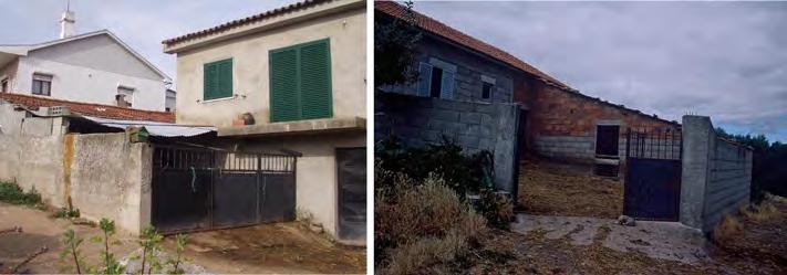 O criador construiu a casa de habitação e, ao lado, construiu um alojamento para os ovinos composto por uma área coberta e uma área descoberta.