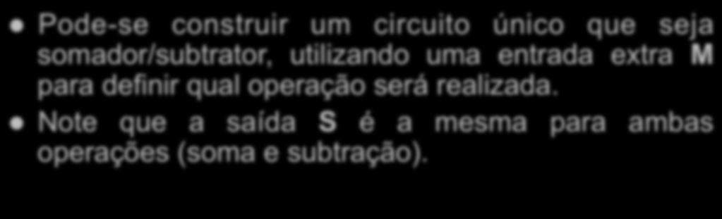 Somadores e Subtratores 5.