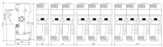 BCH 38 Aprovações UL / CSA BCH 51 BCH 58 NOTA: Kit para acoplamento de porta-fusível