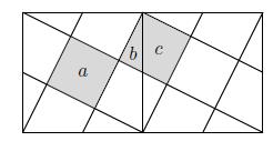 Assim vemos que o quadrado ABCD está dividido em regiões que podem ser reorganizadas para formarem 5 quadrados a.