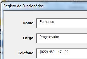 16 Vamos aprender, agora, a incluir uma máscara para a caixa de texto do telefone, para que ela receba números no formato (XXX) 000-00-00, conforme o padrão.