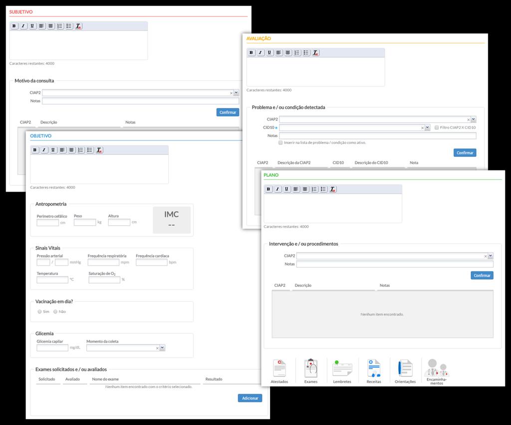 Figura 58 Prontuário do Cidadão SOAP (resumido) Fonte: SAS/MS.