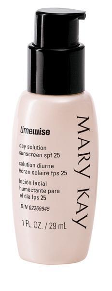 Linha TimeWise Solução Diurna com FPS 30 TimeWise Parte do Sistema Anti-idade de Cuidados com a Pele TimeWise Peptídeos calmantes