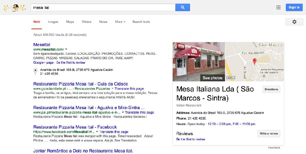 google my business ideal para negócios físicos Morada e contactos Horário de