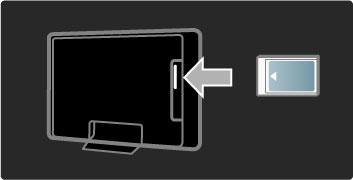 5.7 Interface comum (CAM) CAM Os canais de televisão digital codificados podem ser descodificados com um módulo de acesso condicionado (CAM).